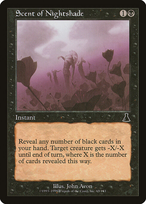 Scent of Nightshade - Urza's Destiny Magic card