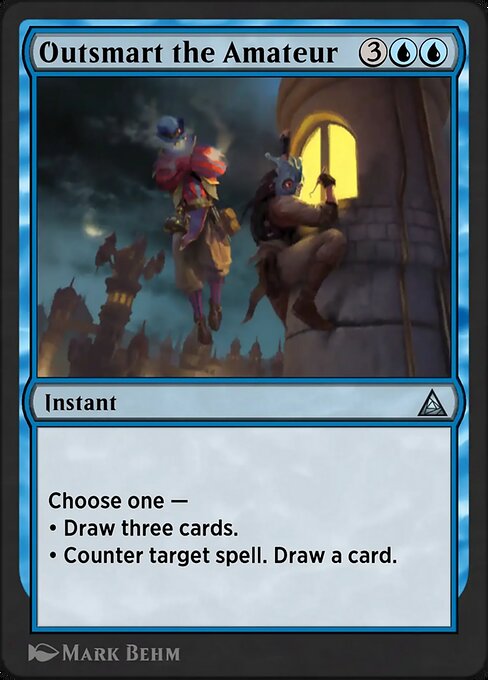 Outsmart the Amateur (School Daze) - Through the Omenpaths (#37) - Illustrated by Mark Behm - Magic: The Gathering Card