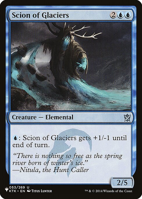 Scion des glaciers (Scion of Glaciers) - Khans of Tarkir (#53) - Illustrated by Titus Lunter - Magic: The Gathering Card