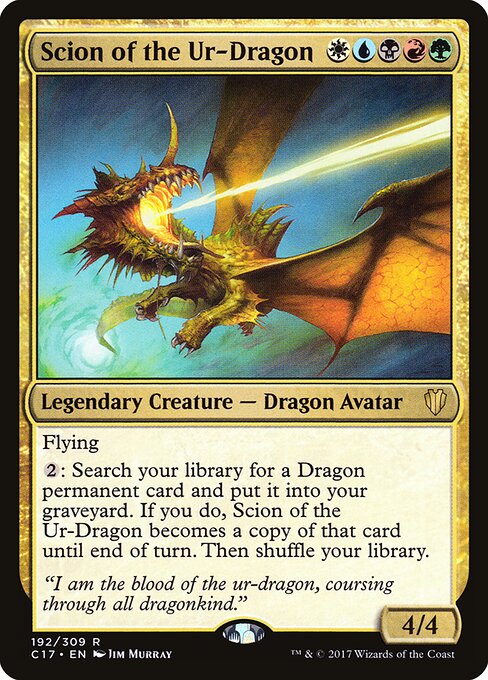 Scion of the Ur-Dragon - Commander 2017 Magic card