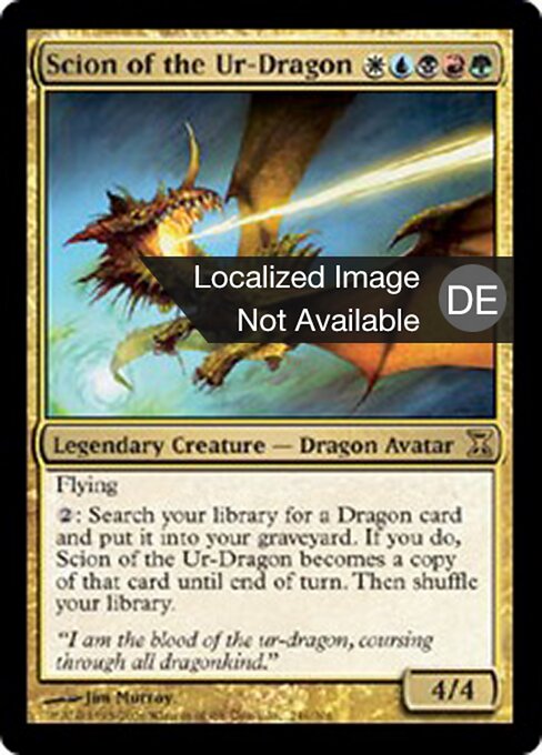 始祖ドラゴンの末裔 (Scion of the Ur-Dragon) - Commander 2017 (#192) - Illustrated by Jim Murray - Magic: The Gathering Card