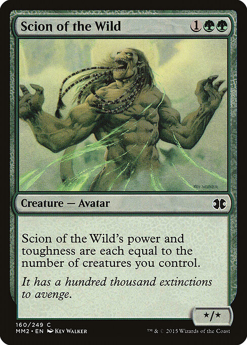 Scion of the Wild - Modern Masters 2015 (#160) - Illustrated by Kev Walker - Magic: The Gathering Card