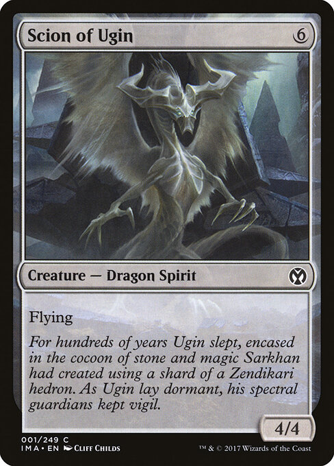 Scion of Ugin - Iconic Masters (#1) - Illustrated by Cliff Childs - Magic: The Gathering Card