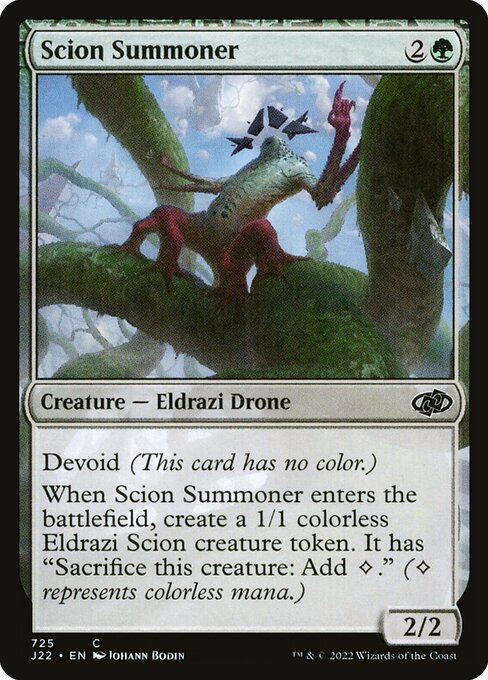 Invocateur de scions (Scion Summoner) - Jumpstart 2022 (#725) - Illustrated by Johann Bodin - Magic: The Gathering Card