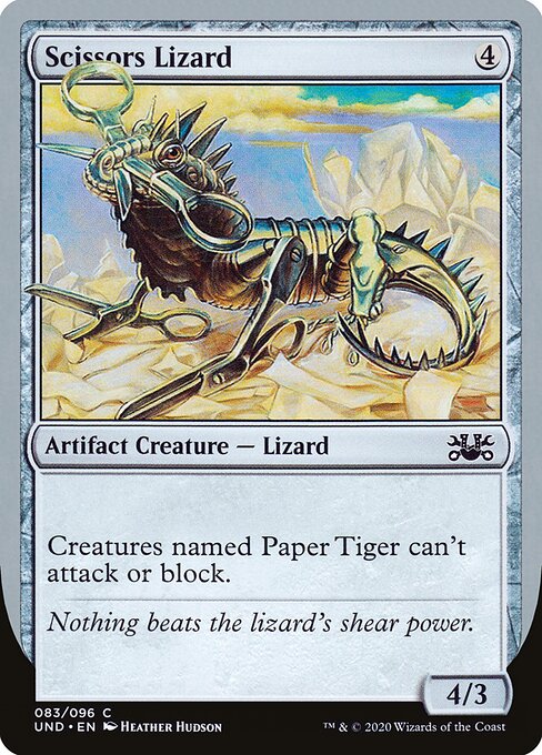 Scissors Lizard - Unsanctioned Magic card