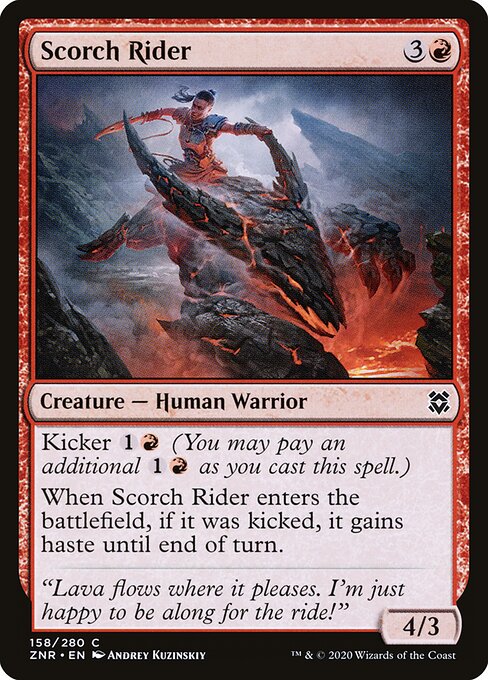 Scorch Rider - Zendikar Rising Magic card