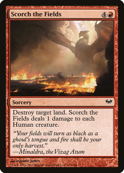 Scorch the Fields - Dark Ascension Magic card