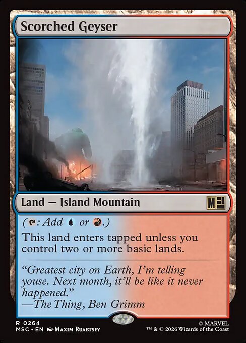 Scorched Geyser - Marvel Super Heroes Commander Magic card