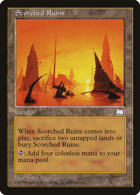 Scorched Ruins - Weatherlight Magic card