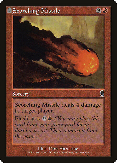 Scorching Missile - Odyssey Magic card