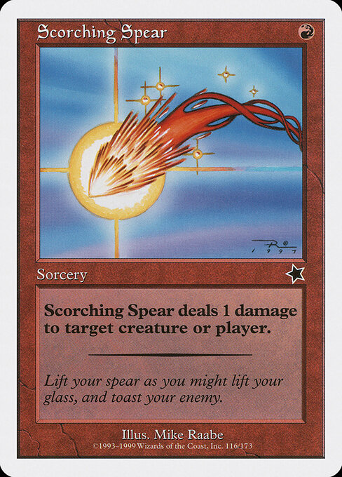 Scorching Spear - Starter 1999 Magic card