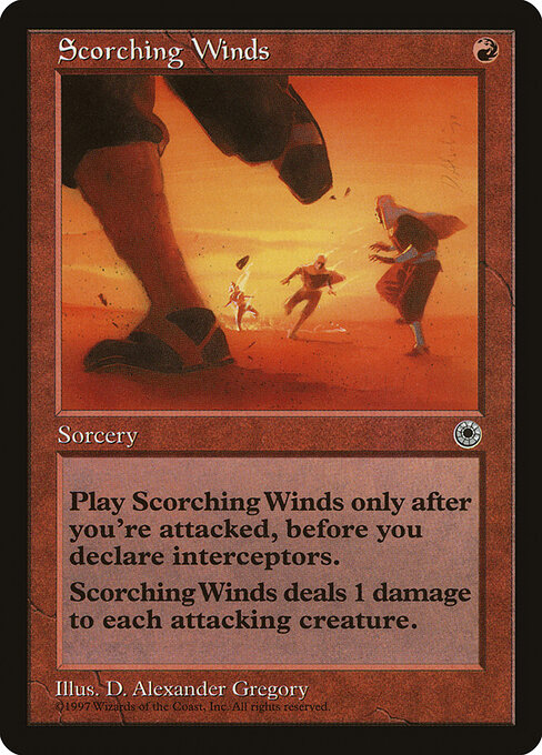 Scorching Winds - Portal Magic card