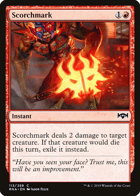 Marchio Infuocato (Scorchmark) - Ravnica Allegiance (#113) - Illustrated by Jason Felix - Magic: The Gathering Card
