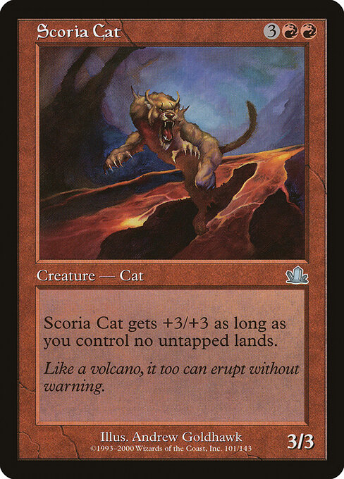Scoria Cat - Prophecy Magic card