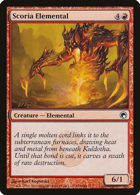 Scoria Elemental - Scars of Mirrodin Magic card