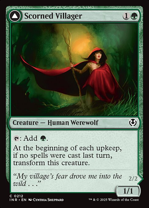 Scorned Villager // Moonscarred Werewolf - Innistrad Remastered Magic card