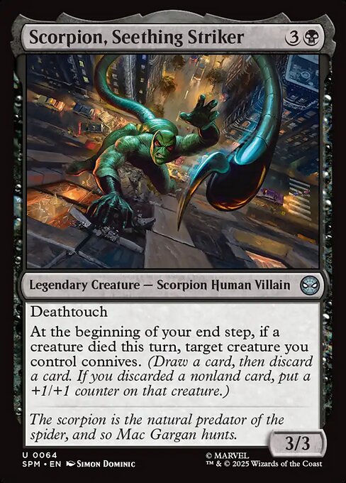 Scorpion, Seething Striker - Marvel's Spider-Man Magic card