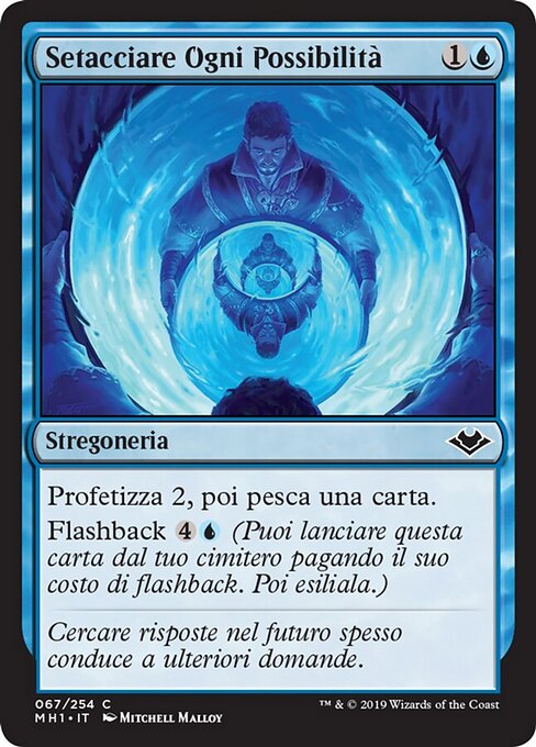Alle Möglichkeiten ausschöpfen (Scour All Possibilities) - Modern Horizons (#67) - Illustrated by Mitchell Malloy - Magic: The Gathering Card
