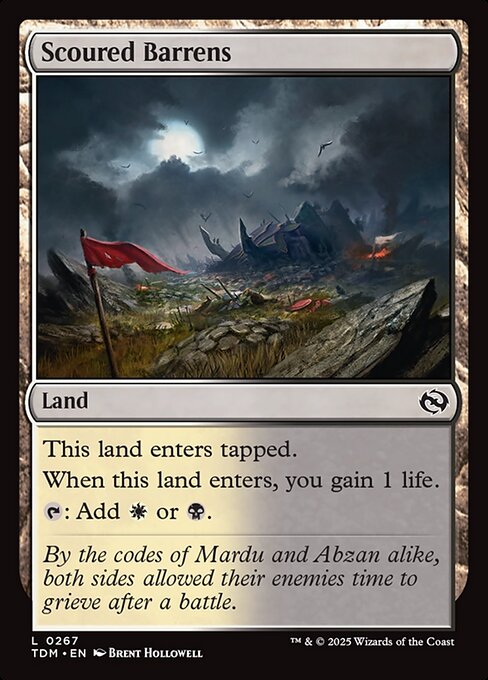 Scoured Barrens - Tarkir: Dragonstorm Magic card