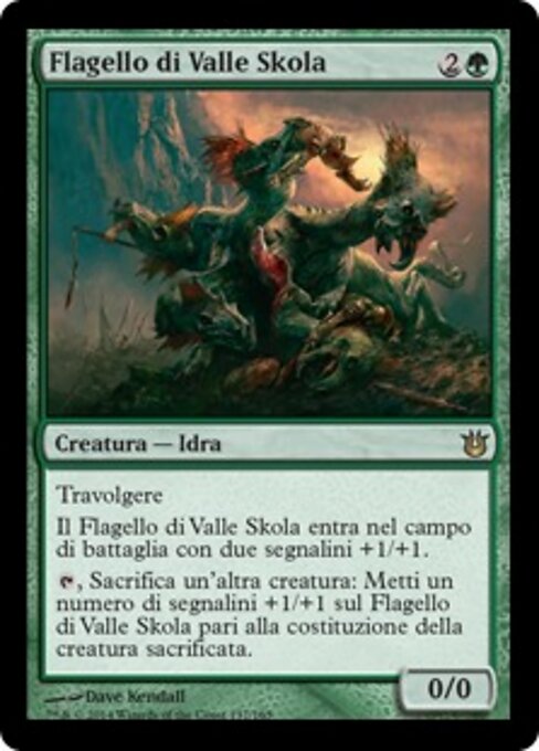 Бич Долины Скола (Scourge of Skola Vale) - Born of the Gods (#137) - Illustrated by Dave Kendall - Magic: The Gathering Card