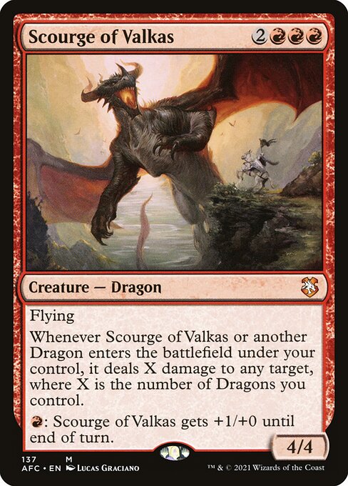 Scourge of Valkas - Forgotten Realms Commander Magic card