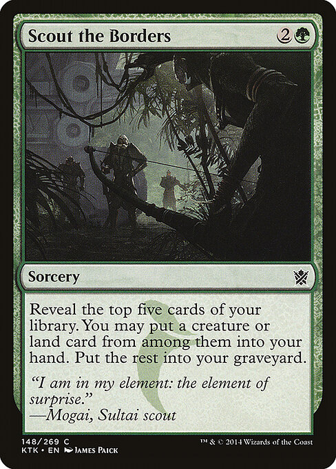 Scout the Borders - Khans of Tarkir Magic card