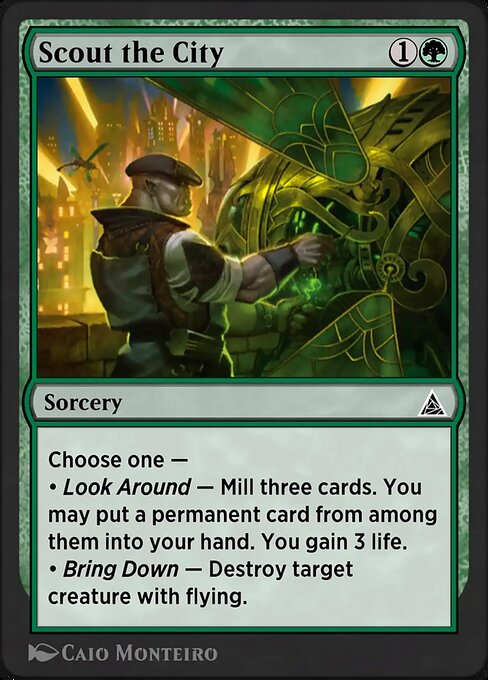 Surveillance de la ville (Scout the City) - Marvel's Spider-Man (#113) - Illustrated by Rafater - Magic: The Gathering Card