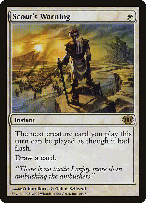 Scout's Warning - Future Sight Magic card