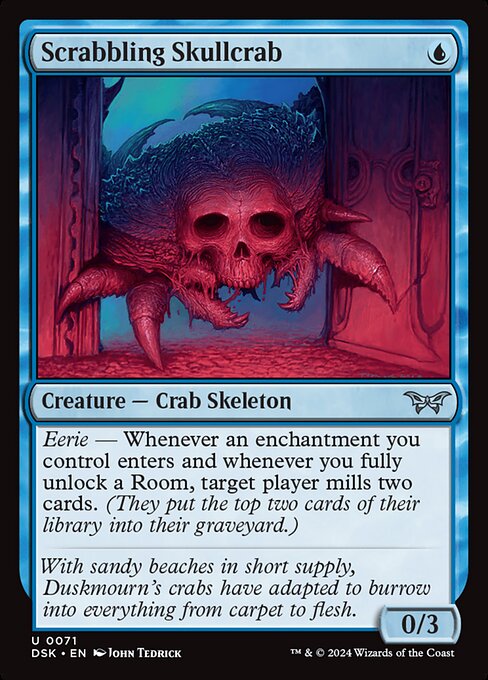 Scrabbling Skullcrab - Duskmourn: House of Horror Magic card