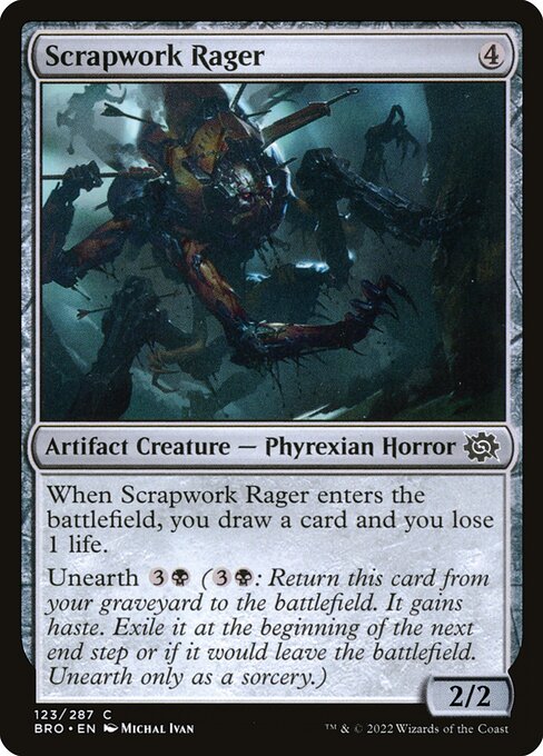 Scrapwork Rager - The Brothers' War Magic card