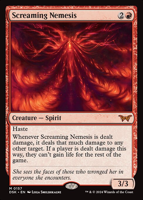 Screaming Nemesis - Duskmourn: House of Horror Magic card