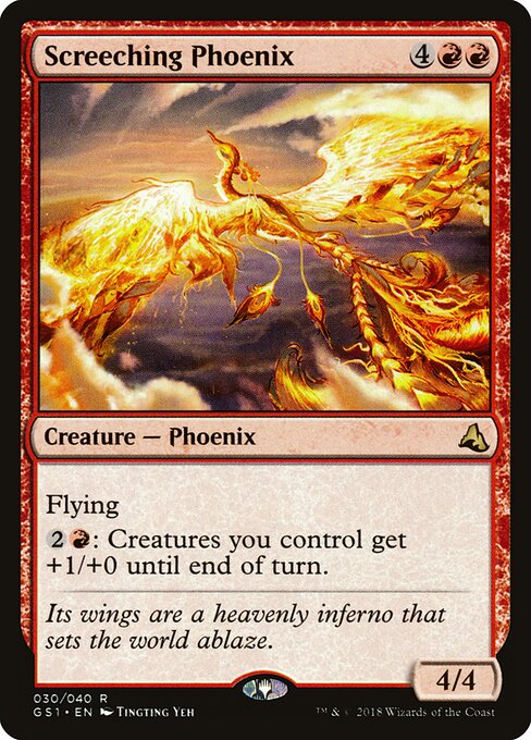 Screeching Phoenix - Global Series Jiang Yanggu & Mu Yanling (#30) - Illustrated by Tingting Yeh - Magic: The Gathering Card
