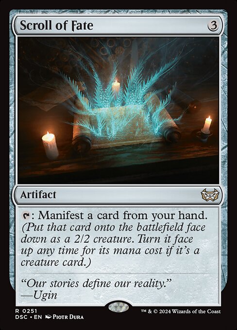 Scroll of Fate - Duskmourn: House of Horror Commander Magic card