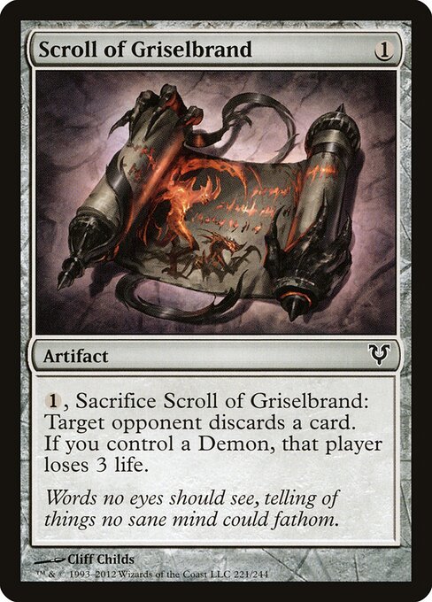 Scroll of Griselbrand - Avacyn Restored Magic card