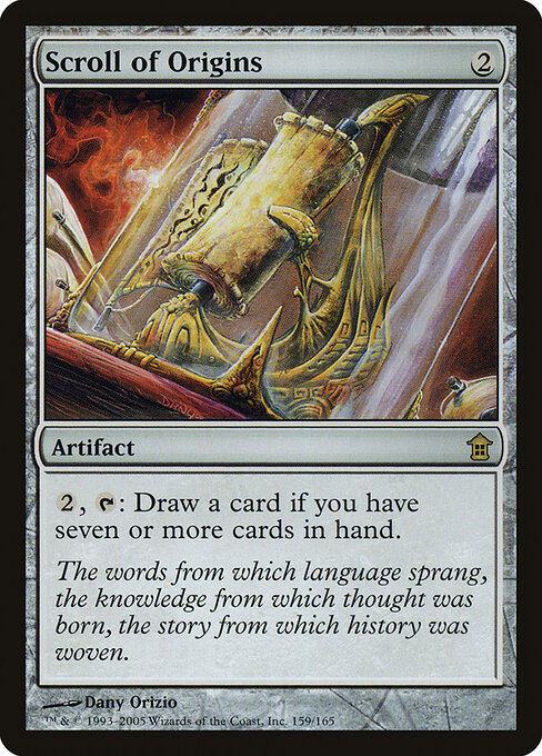 Scroll of Origins - Saviors of Kamigawa Magic card
