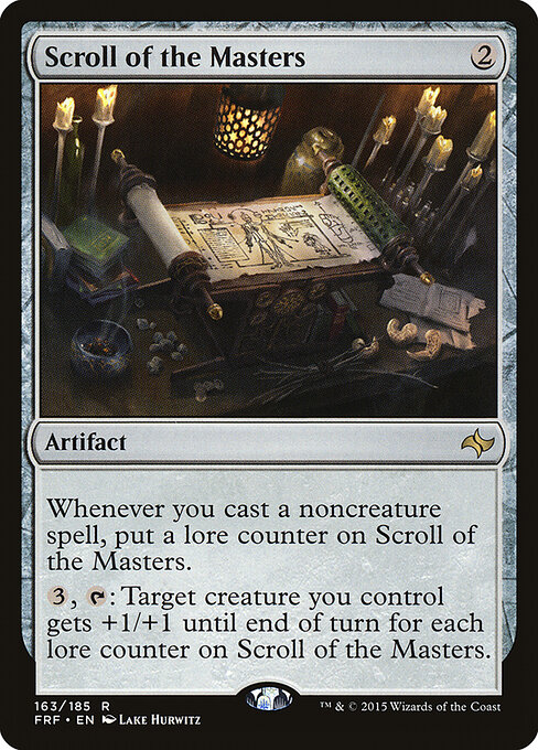 Scroll of the Masters - Fate Reforged (#163) - Illustrated by Lake Hurwitz - Magic: The Gathering Card
