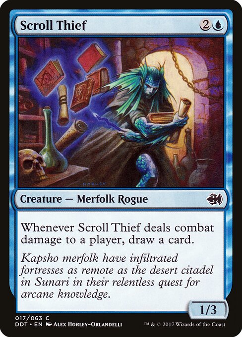 Scroll Thief - Duel Decks: Merfolk vs. Goblins Magic card