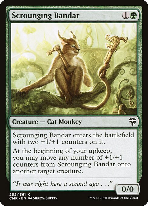 Bandar Sgraffignatore (Scrounging Bandar) - Commander Legends (#252) - Illustrated by Shreya Shetty - Magic: The Gathering Card