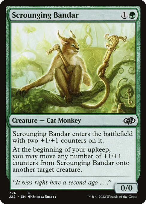 Bandar Sgraffignatore (Scrounging Bandar) - Jumpstart 2022 (#726) - Illustrated by Shreya Shetty - Magic: The Gathering Card