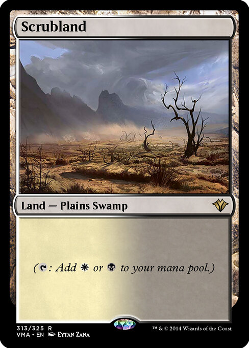 Scrubland - Vintage Masters Magic card