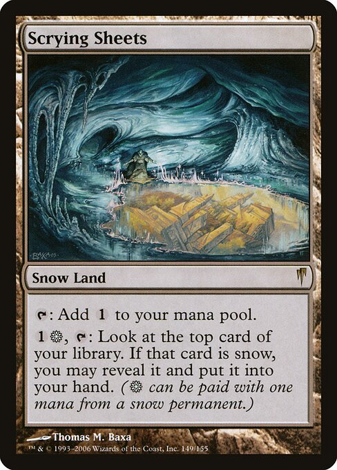 Scrying Sheets - Coldsnap Magic card