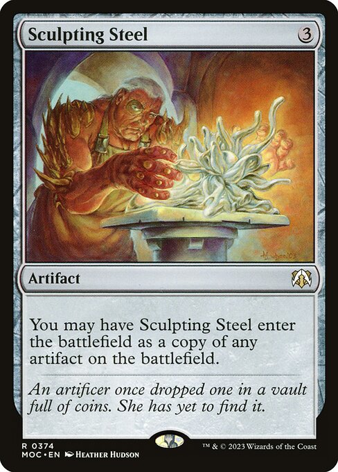 Sculpting Steel - March of the Machine Commander Magic card