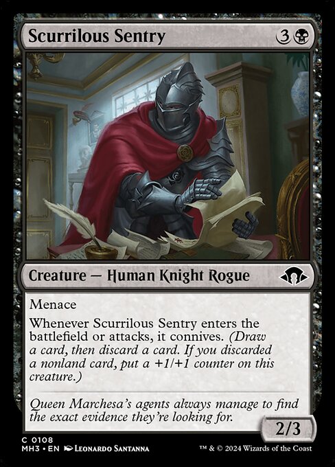 Scurrilous Sentry - Modern Horizons 3 Magic card