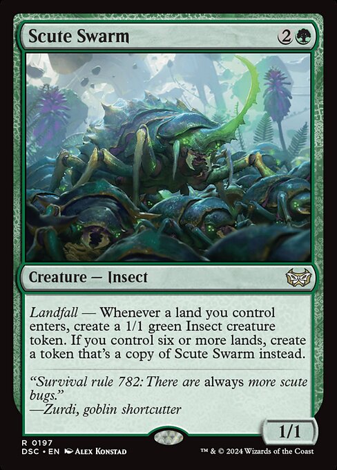 Scute Swarm - Duskmourn: House of Horror Commander Magic card