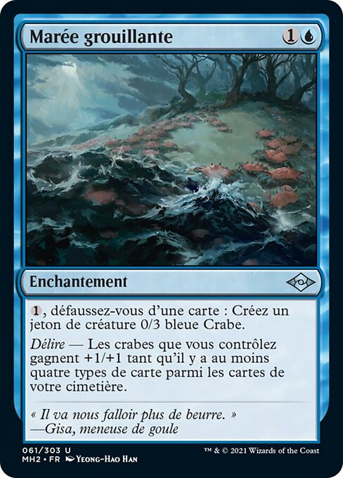 Marea crustácea (Scuttletide) - Modern Horizons 2 (#61) - Illustrated by Yeong-Hao Han - Magic: The Gathering Card