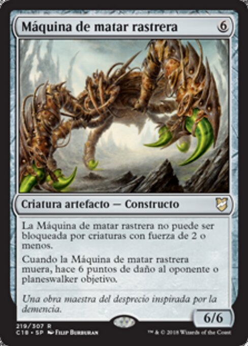 Máquina de matar rastrera (Scuttling Doom Engine) - Commander 2018 (#219) - Illustrated by Filip Burburan - Magic: The Gathering Card