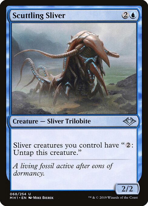 Scuttling Sliver - Modern Horizons (#68) - Illustrated by Mike Bierek - Magic: The Gathering Card