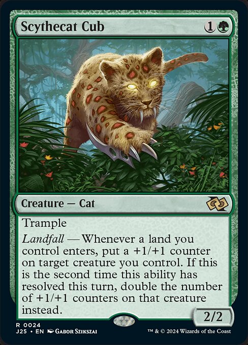 Scythecat Cub - Foundations Jumpstart Magic card