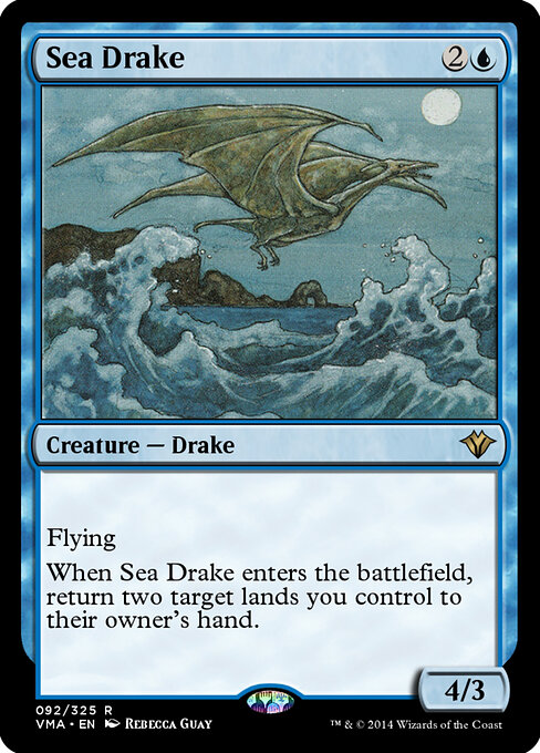 Морской Дрейк (Sea Drake) - Modern Horizons 2 (#268) - Illustrated by Rebecca Guay - Magic: The Gathering Card