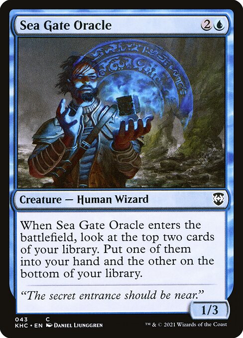 Sea Gate Oracle - Kaldheim Commander Magic card